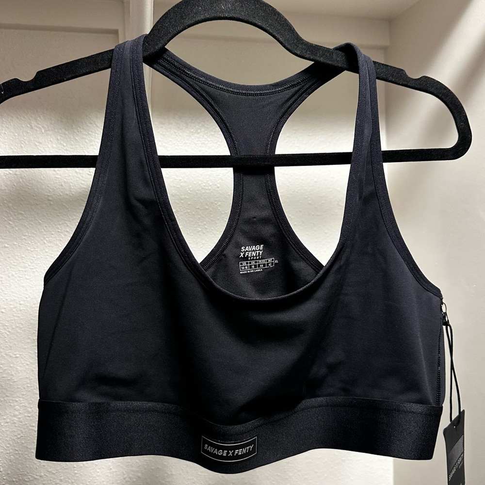 Savage X Fenty Midnight Black Sports Bra
